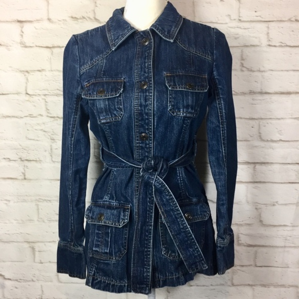 Belted Denim Jacket 🍂